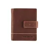 Maverick Rough Gear - Portefeuille - compact RFID - cuir de buffle pleine fleur à tannage végétal - brun