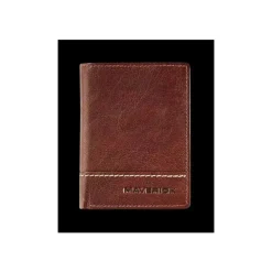 Maverick Rough Gear - Porte-cartes anti-piratage pour 14 cartes - brun