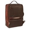 Maverick Rough Gear - Sac à dos pour ordinateur 15.6" - cuir - brun