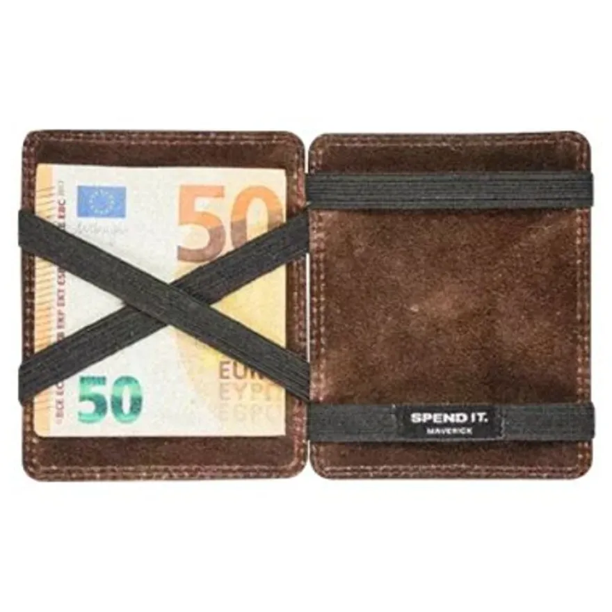 Maverick The Original - Portefeuille Magic RFID avec porte-cartes - cuir