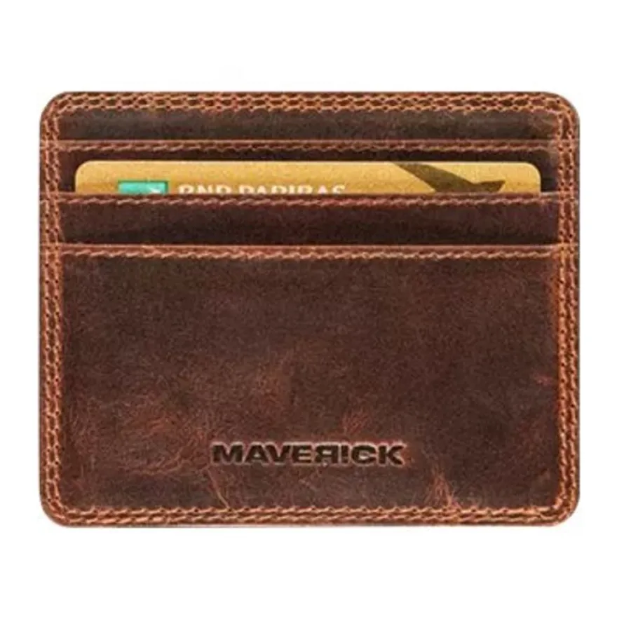 Maverick The Original - Portefeuille Magic RFID avec porte-cartes - cuir