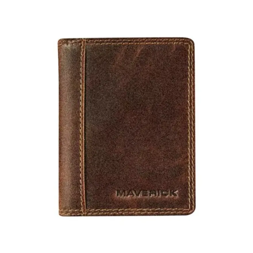 Maverick The Original - Porte-cartes RFID (pour 2 cartes) - cuir