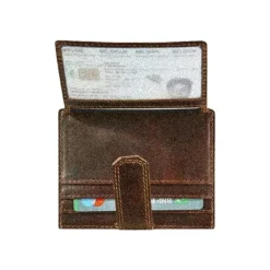 Maverick The Original - Porte-cartes RFID avec fermeture à bouton - cuir