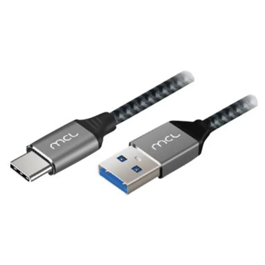 MCL - Câble USB - 24 pin USB-C (M) pour USB type A (M) - USB 3.0 - 3 A - 2 m - noir et gris