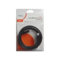 MCL Samar - câble HDMI haute vitesse 3D avec ethernet (M) - 3 m