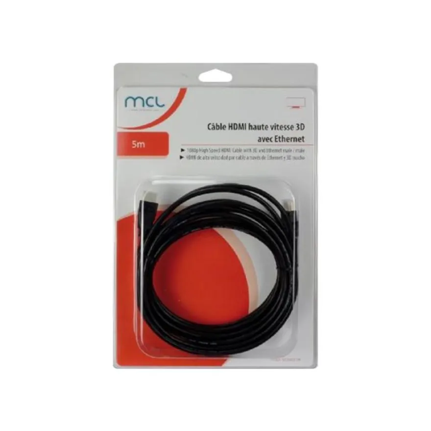 MCL Samar - câble HDMI haute vitesse 3D avec ethernet (M) - 5 m