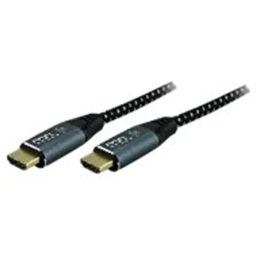 MCL Samar - Câble HDMI mâle pour HDMI mâle - 2 m - gris, noir