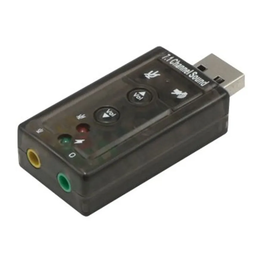 MCL Samar - convertisseur USB 2.0 vers Audio effet 7.1 (casque et micro)