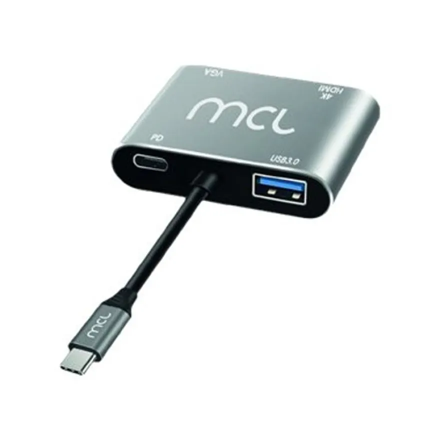 MCL Samar - Station d'accueil - USB-C 3.2 Gen 2 - VGA, HDMI