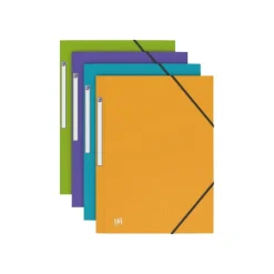 Memphis - Chemise polypro à rabats - A4 - disponible dans différentes couleurs pastels