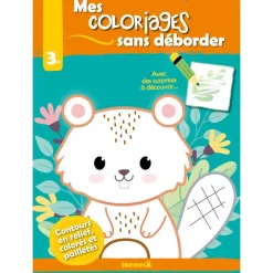 Mes Coloriages sans déborder : Castor