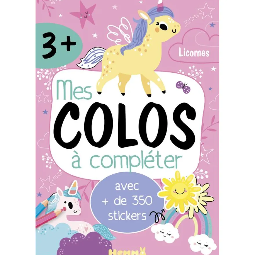 Mes Colos à Compléter - Licornes - avec plus de 350 Stickers