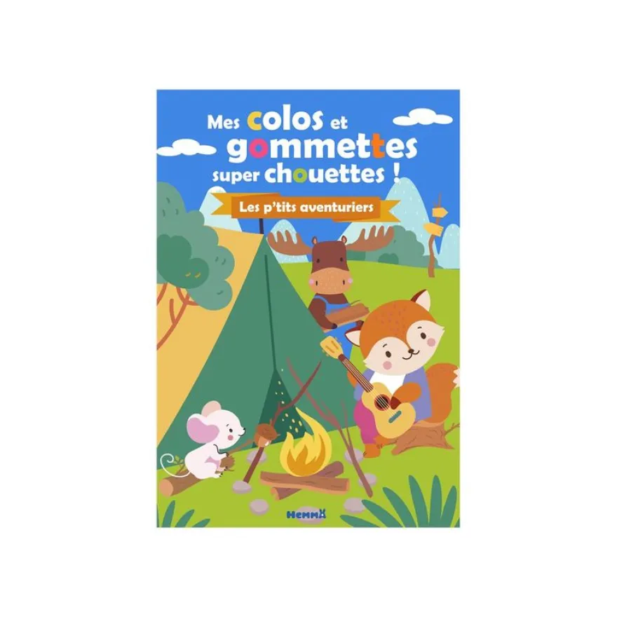 Mes colos et gommettes super chouettes ! - Les p'tits aventuriers - livre de coloriage / d'activités