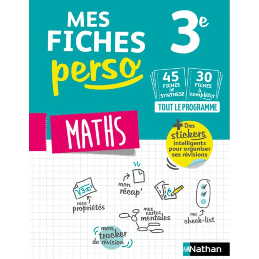 Mes fiches perso Maths 3e - révisions brevet 2020