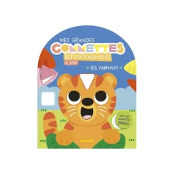 Mes grandes gommettes repositionnables - 2 ans - les animaux - avec des gommettes bonus