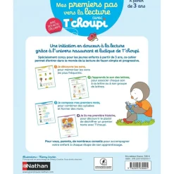 Mes premiers pas vers la lecture avec T'choupi : une initiation en douceur avec des autocollants
