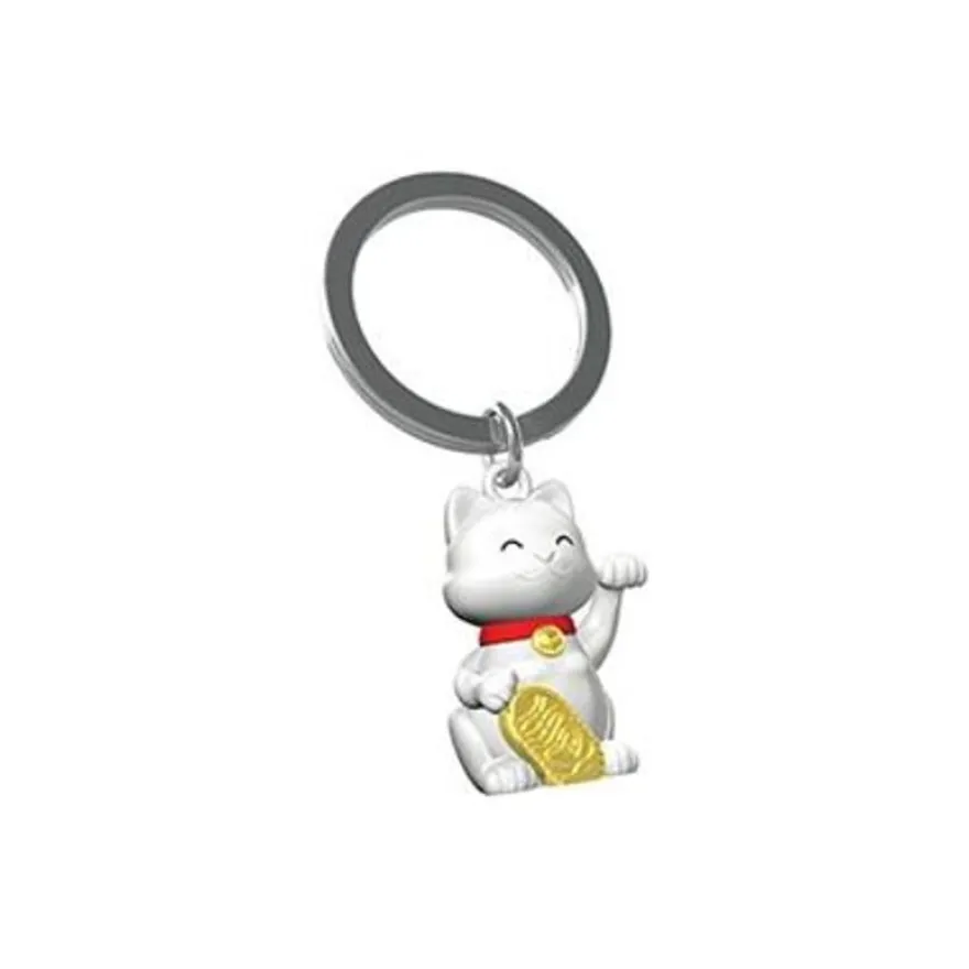 Metalmorphose - Porte-clés - chat porte bonheur