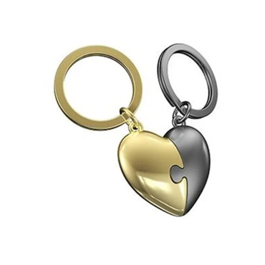 Metalmorphose - Porte-clés - cœur à partager