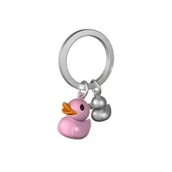 Metalmorphose - Porte-clés - canard rose et son petit