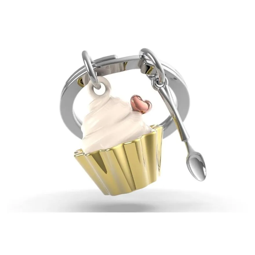 Metalmorphose - Porte-clés - cupcake vanille