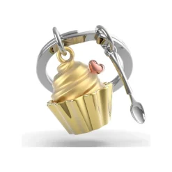 Metalmorphose - Porte-clés - cupcake vanille