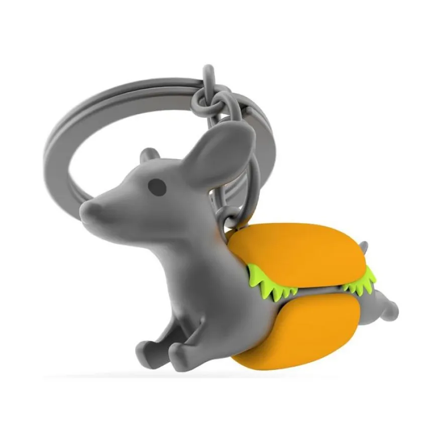 Metalmorphose - Porte-clés - teckel hot-dog