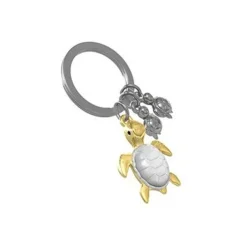 Metalmorphose - Porte-clés - tortue et ses 2 petits