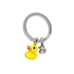 Metalmorphose - Porte-clés - canard jaune et son petit
