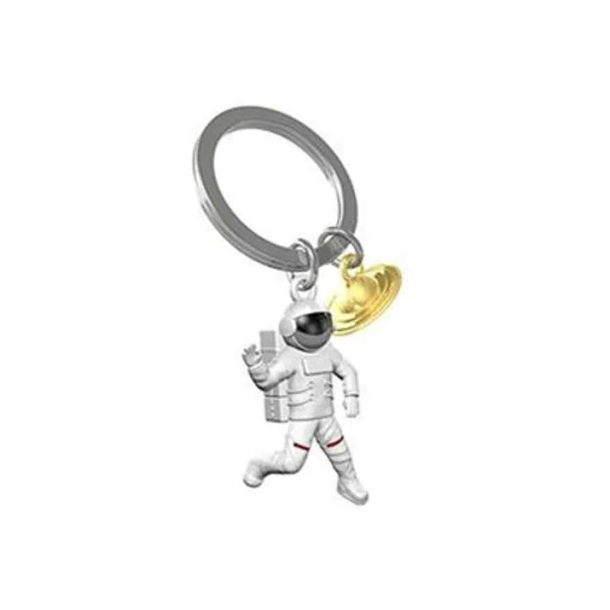 Metalmorphose - Porte-clés - astronaute et planète saturne
