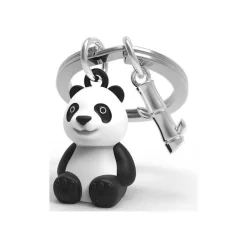 Metalmorphose - Porte-clés - panda et son bambou