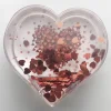 Mini cadre photo acrylique avec paillettes WALTHER "Cœur" pour photo 9,1 x 6,5 cm coloris rouge