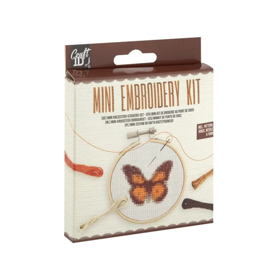 Mini kit de broderie - Papillon