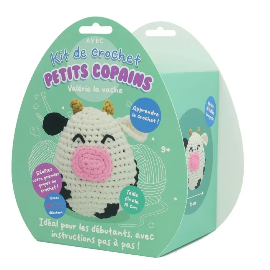 Mini set de crochet - vache