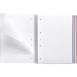 Miquelrius - Cahier à spirale A4 (21x29,7 cm) - 100 pages - petits carreaux (5x5 mm) - noir