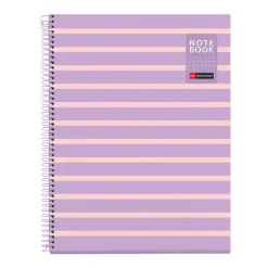 Miquelrius Notebook Between the lines - Cahier à spirale - A4 - 80 feuilles - petits carreaux (5x5 mm) - mauve