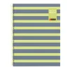 Miquelrius Notebook Between the lines - Cahier à spirale - A4 - 80 feuilles - petits carreaux (5x5 mm) - citron