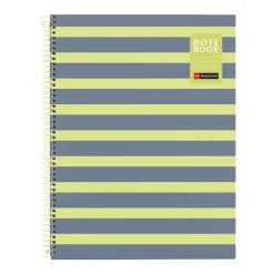 Miquelrius Notebook Between the lines - Cahier à spirale - A4 - 80 feuilles - petits carreaux (5x5 mm) - citron