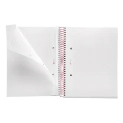 Miquelrius Notebook Between the lines - Cahier à spirale - A5 - 80 feuilles - petits carreaux (5x5 mm) - rose