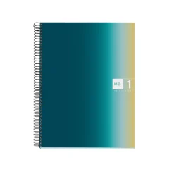 Miquelrius Notebook design Aurora - Cahier à spirale - A5 - 80 feuilles - petits carreaux (5x5 mm) - iceland