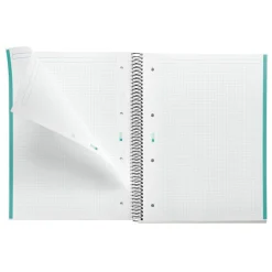 Miquelrius Notebook design Aurora - Cahier à spirale - A5 - 80 feuilles - petits carreaux (5x5 mm) - iceland