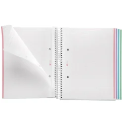 Miquelrius Notebook design Aurora - Cahier à spirale - A5 - 120 feuilles - petits carreaux (5x5 mm) - santorini