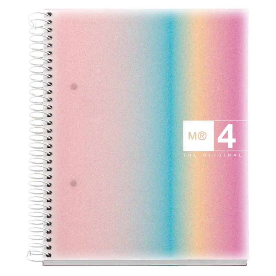 Miquelrius Notebook design Aurora - Cahier à spirale - A5 - 120 feuilles - petits carreaux (5x5 mm) - west bay