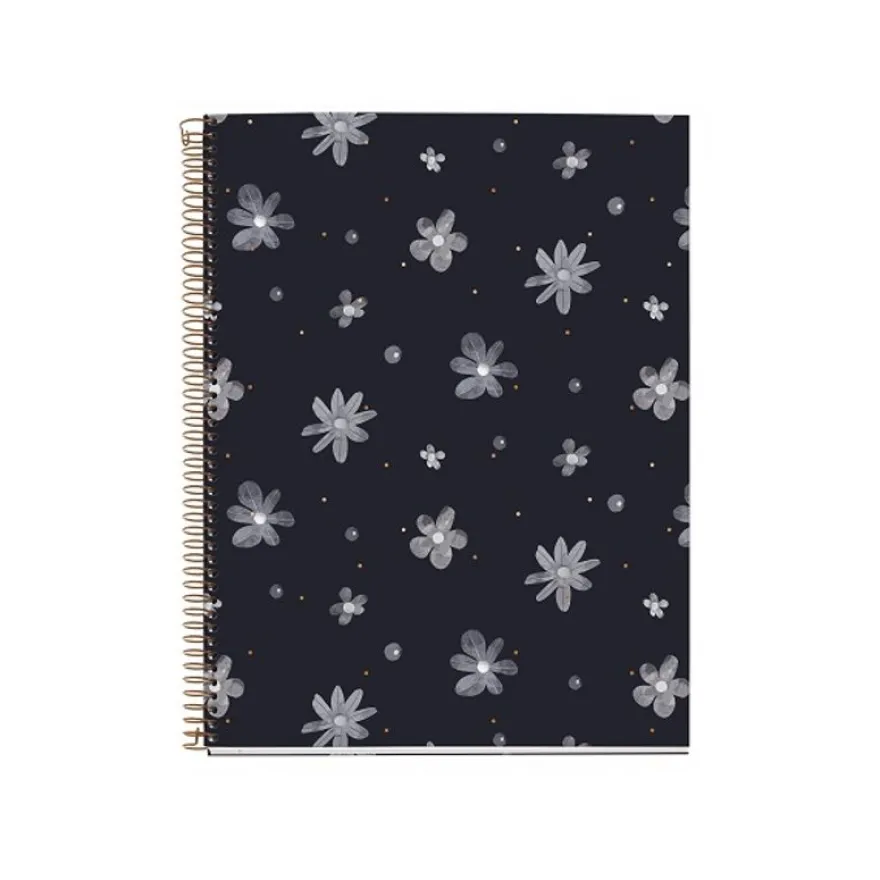 Miquelrius Notebook design Lifestyle - Cahier à spirale - A4 - 100 feuilles - petits carreaux (5x5 mm) - sparkles