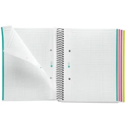 Miquelrius Notebook design Aurora - Cahier à spirale - A5 - 120 feuilles - petits carreaux (5x5 mm) - iceland