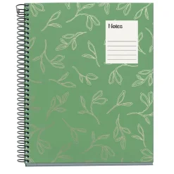 Miquelrius Notebook design Lifestyle - Cahier à spirale - A5 - 100 feuilles - petits carreaux (5x5 mm) - garden leaves