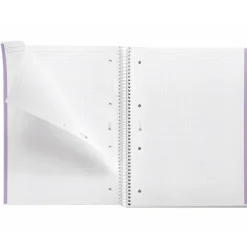 Miquelrius Notebook Emotions - Cahier à spirale - A5 - 80 feuilles - petits carreaux (5x5 mm) - lavande
