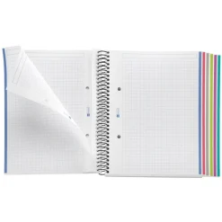 Miquelrius Notebook The original - Cahier à spirale - A5 - 150 feuilles - petits carreaux (5x5 mm) - gris