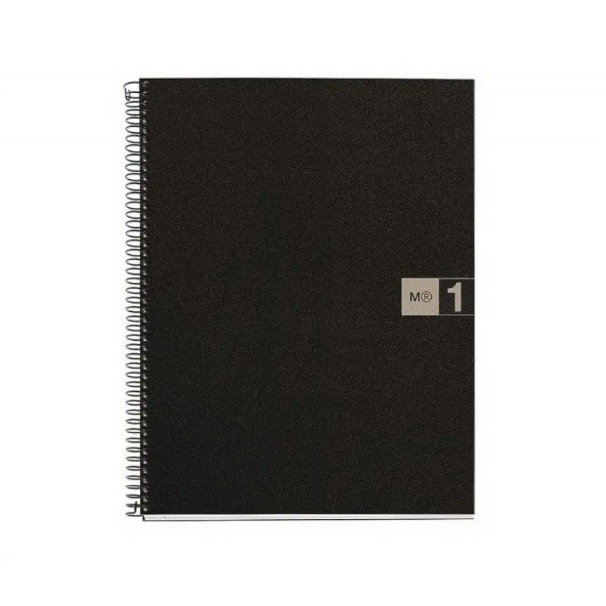 Miquelrius The Original - Cahier de notes - reliure à spirale - A4 (210 x 297 mm) - 80 feuilles / 160 pages - petits carreaux - 4 trous - polypropylène (PP)
