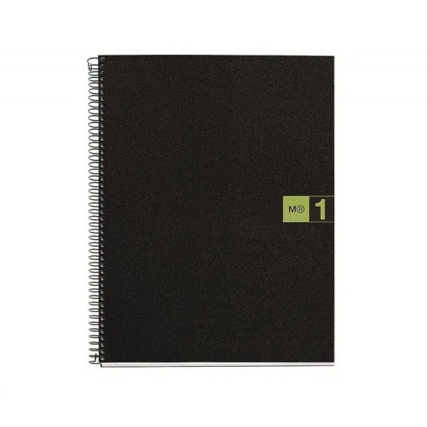 Miquelrius The Original - Cahier de notes - reliure à spirale - A4 - 80 feuilles / 160 pages - petits carreaux - 4 trous - polypropylène (PP)