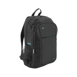 Mobilis THE ONE Recycled - Sac à dos pour ordinateur portable 14-15,6" - zip bleu - 30% recyclé - noir